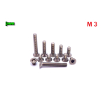 M3 TYTANOWE ŚRUBY GRADE 2 DIN 7991 TX